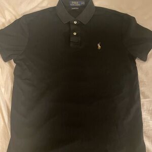 Ralph Lauren Black Polo Shirt for Men